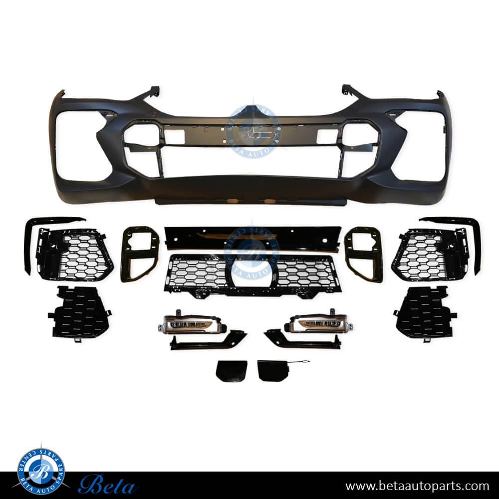Front Bumper Assy M-Tek with PDC with Park Assist for BMW X6 G06 2020-Up models, Part Number 51118098864 Front Bumper Assy M-Tek with PDC with Park Assist for BMW X6 G06 2020-Up models, Part Number 51118098864
